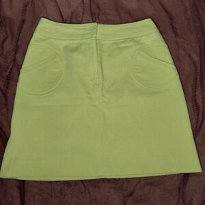 Etcetera Skirt Womens Size 10, stretch yellow